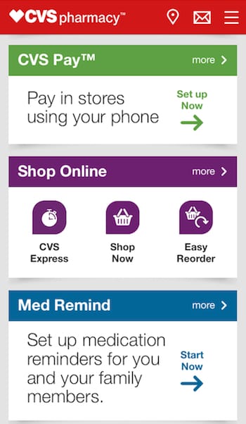 CVS Pay_mobile app screen