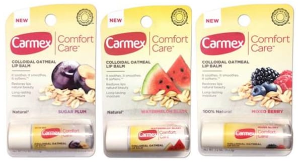 Carmex Comfort Care lip balms