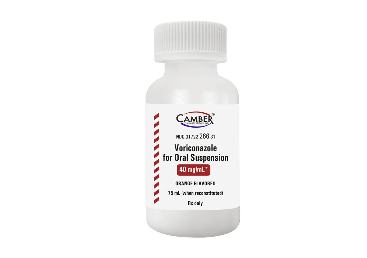 Camber launches Voriconazole for oral suspension