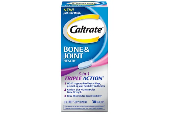 Caltrate adds 3-in-1 Bone & Joint Health supplement to lineup