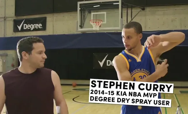 Degree, NBA champ Stephen Curry team on donation