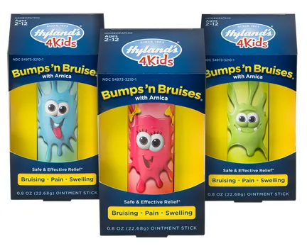 Hyland’s launches 4 Kids Bumps ’n Bruises with Arnica