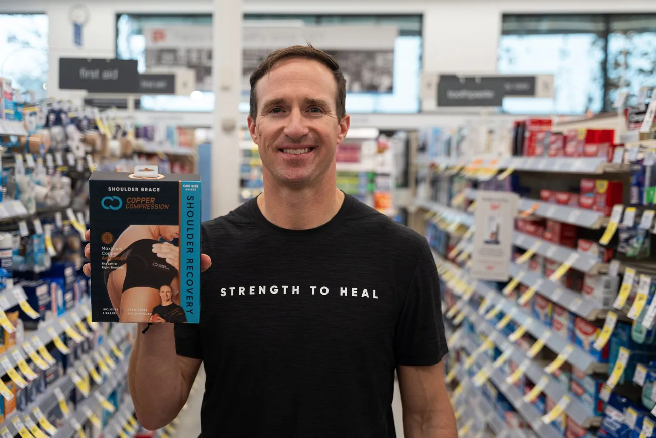 Walgreens teams with Drew Brees and Copper Compression