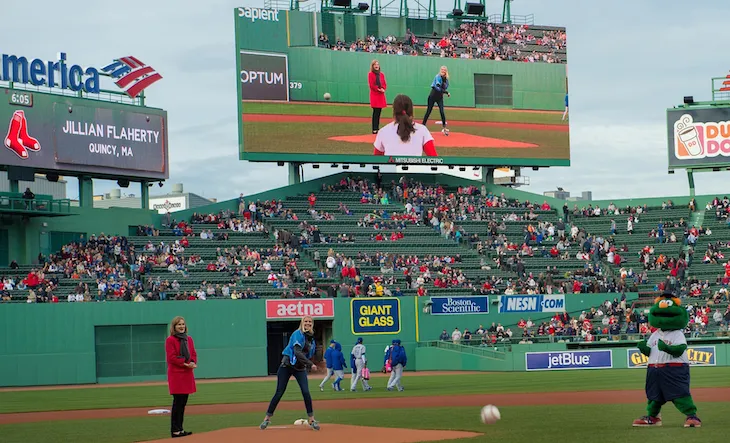 CVS makes pitch at Fenway for Lung Force