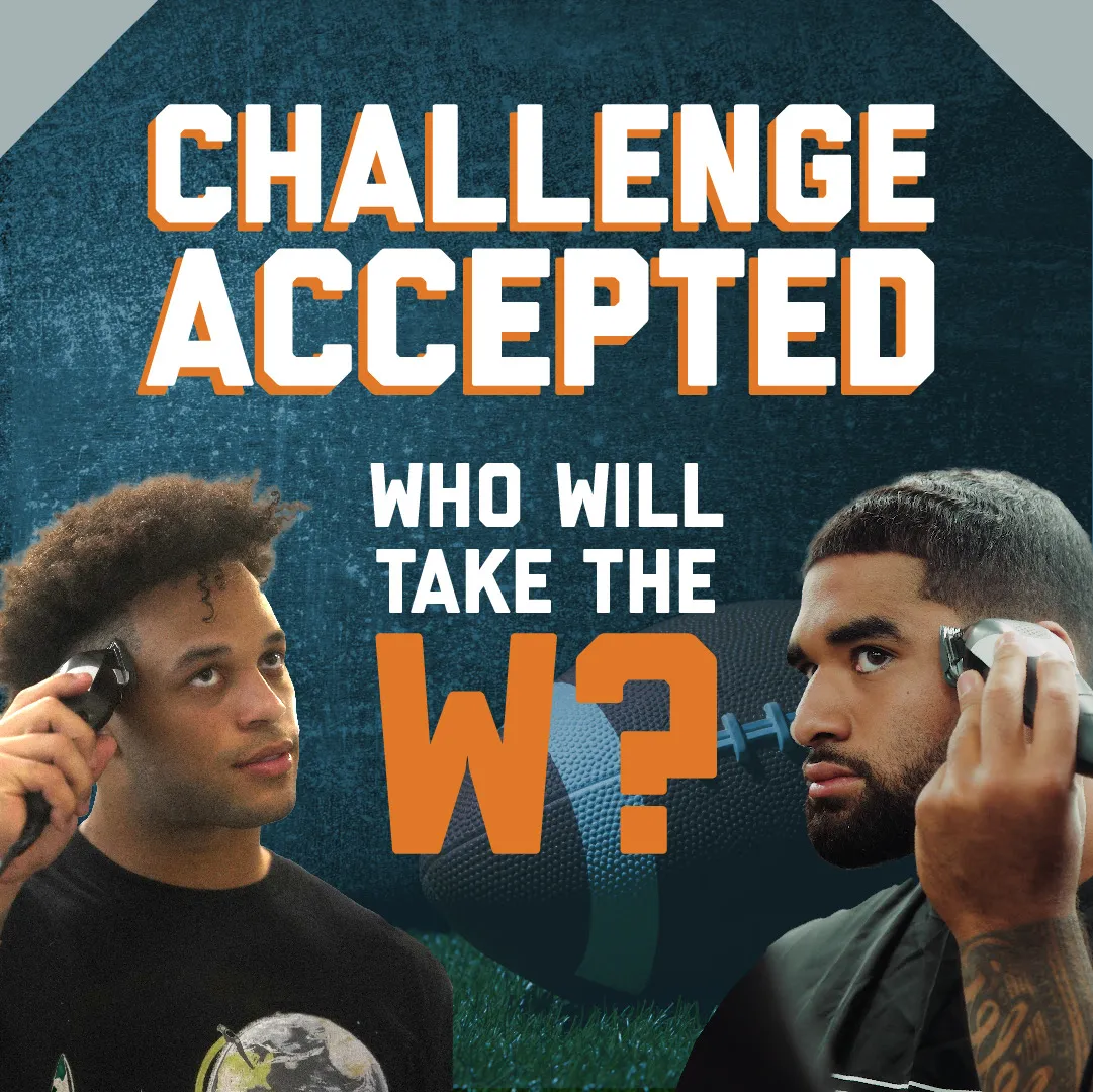 Rival football players go head-to-head in Wahl contest