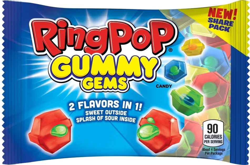 Bazooka Candy Brands introduces Ring Pop Gummy Gems candy