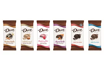 New Dove Chocolate Bars feature trendy flavors