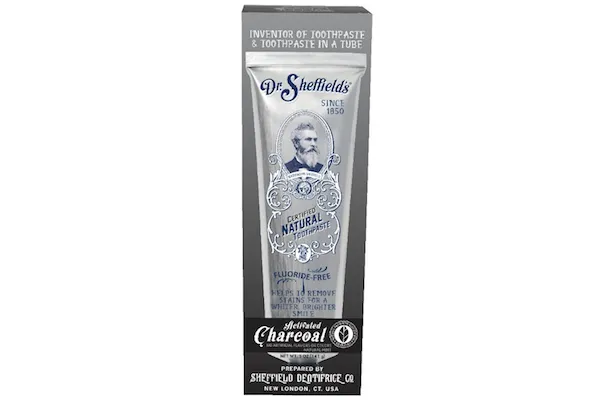 Dr. Sheffield’s adds activated charcoal toothpaste