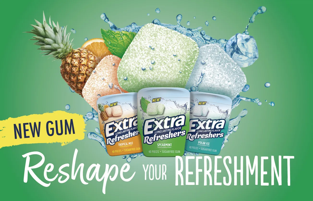 New Extra Refreshers gum hits store shelves