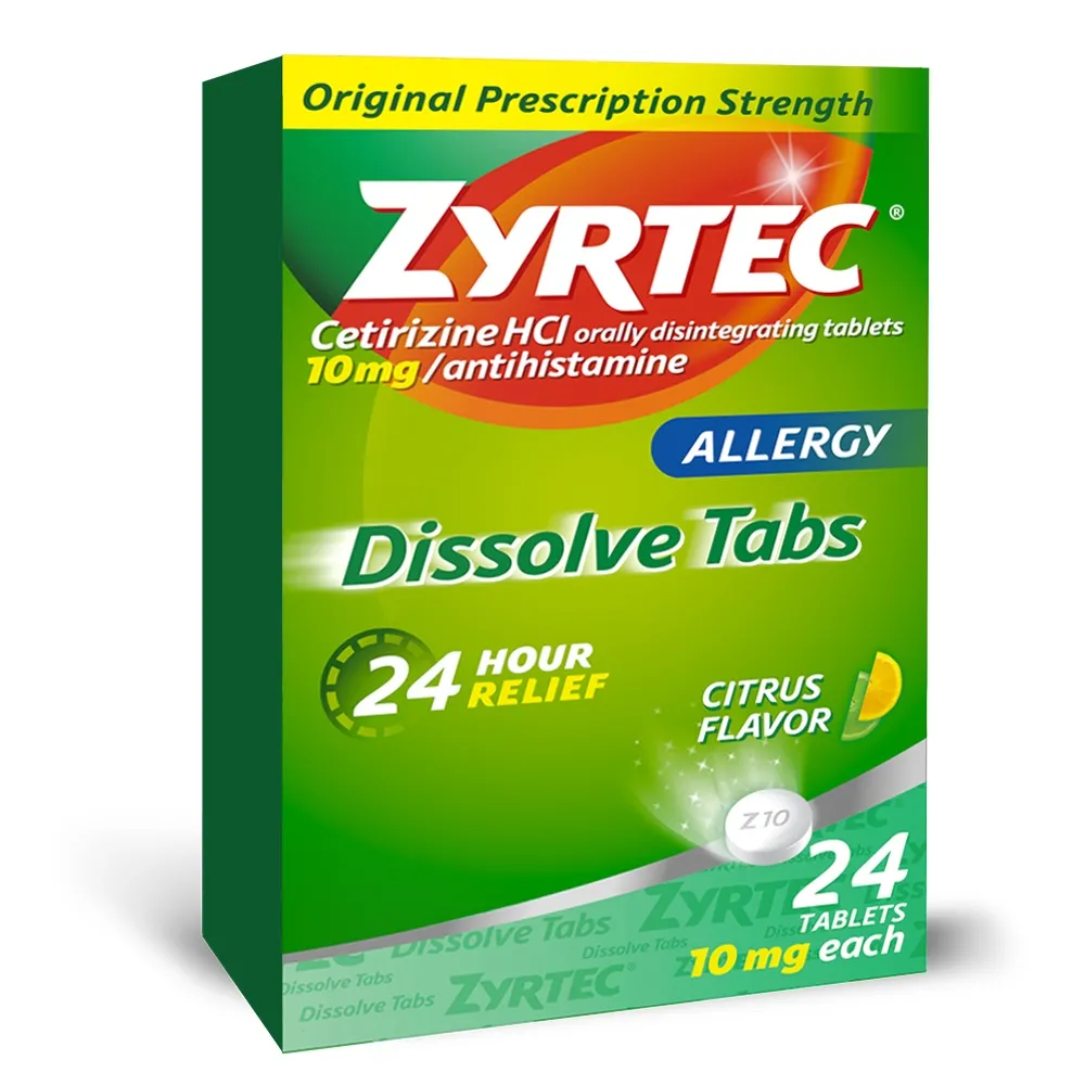 ZYRTEC reintroduces Dissolve Tabs for on-the-go relief