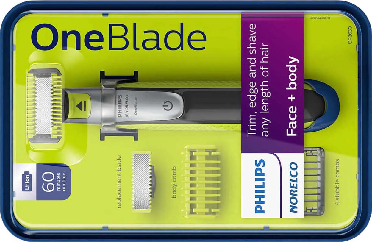 Philips Norelco OneBlade Face + Body offers two in one