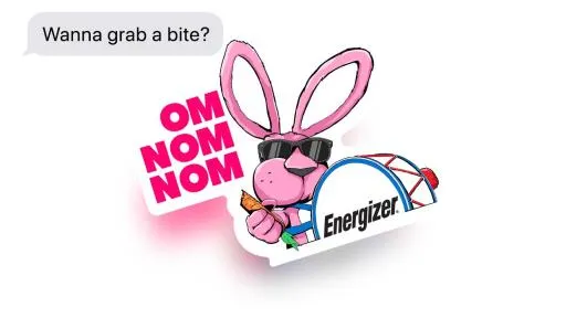 Energizer unveils Energizer Bunny stickers for iMessage