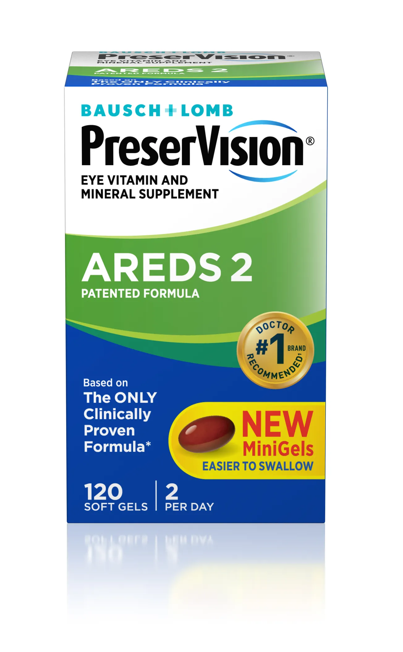 Bausch + Lomb  intros PreserVision AREDS 2 Formula minigel eye vitamins