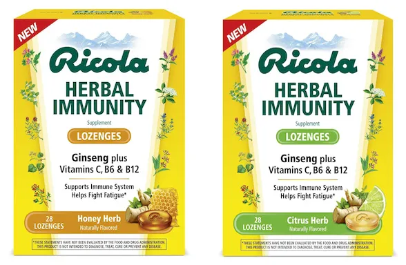 Ricola debuts Herbal Immunity Lozenges