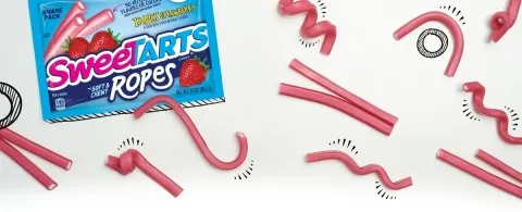 SweeTARTS intros Tangy Strawberry Soft and Chewy Ropes