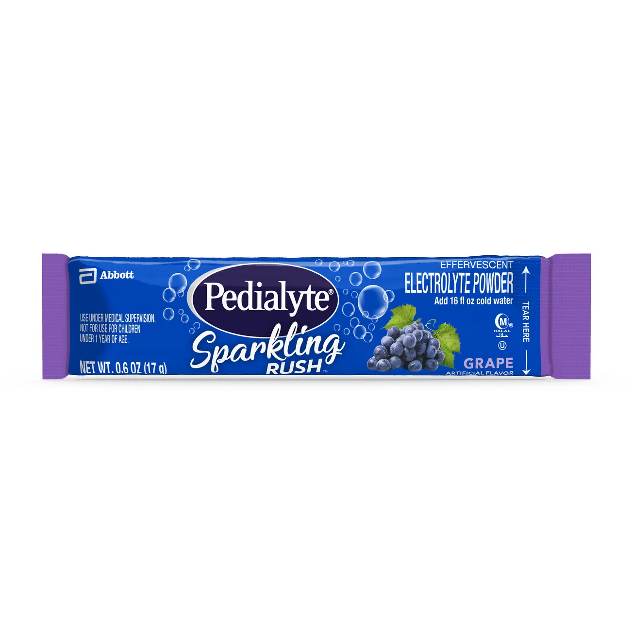 Abbott offers Pedialyte Sparkling Rush powder packs