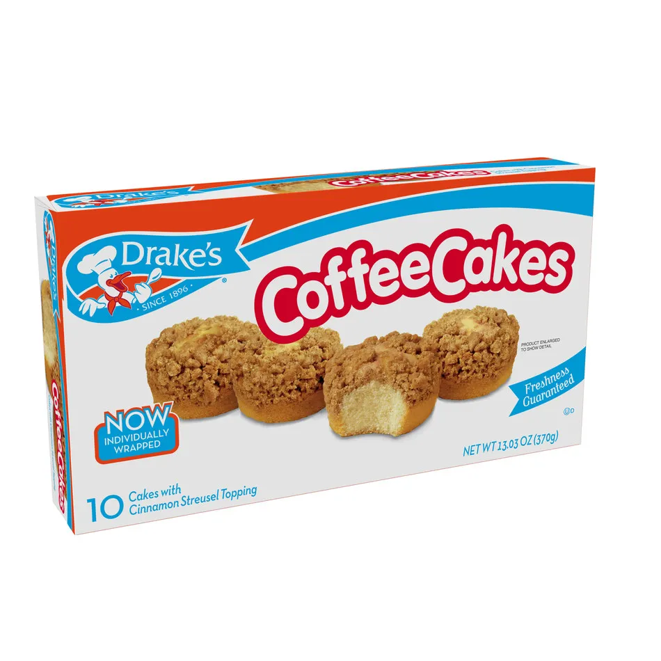 Drake’s Coffee Cakes now back on store shelves