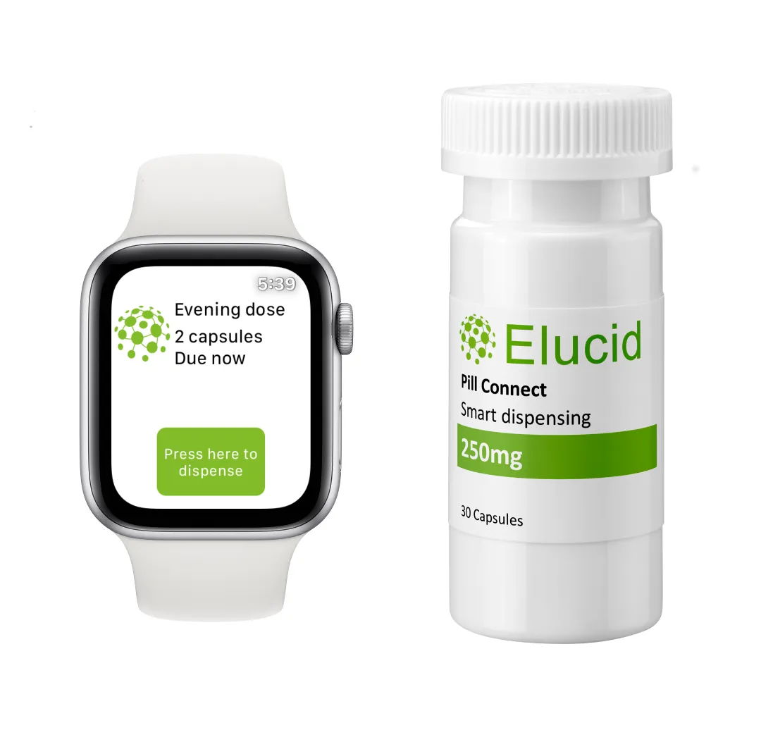 Eucid mHealth smart pill bottle to monitor patient adherence