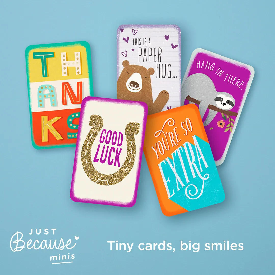 Hallmark introduces new Just Because mini greeting cards