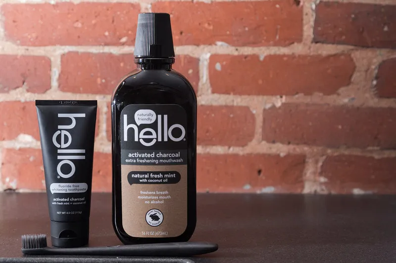 Hello offers new activated charcoal mouthwash