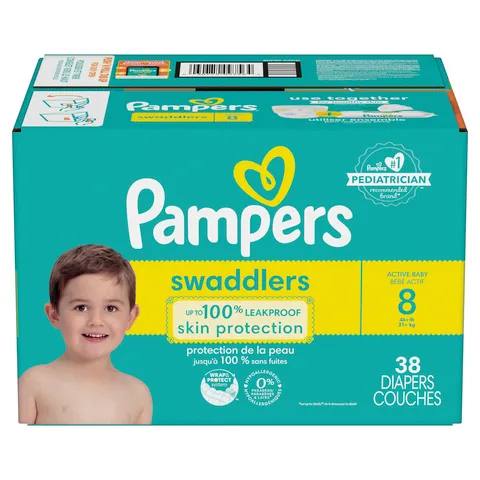 Pampers announces Swaddlers Diapers now available in size 8