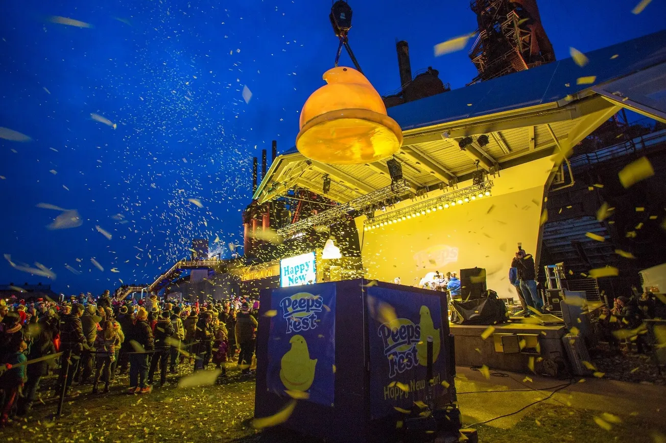 PEEPS celebrating the new year by dropping giant 400 pound PEEPS Chick