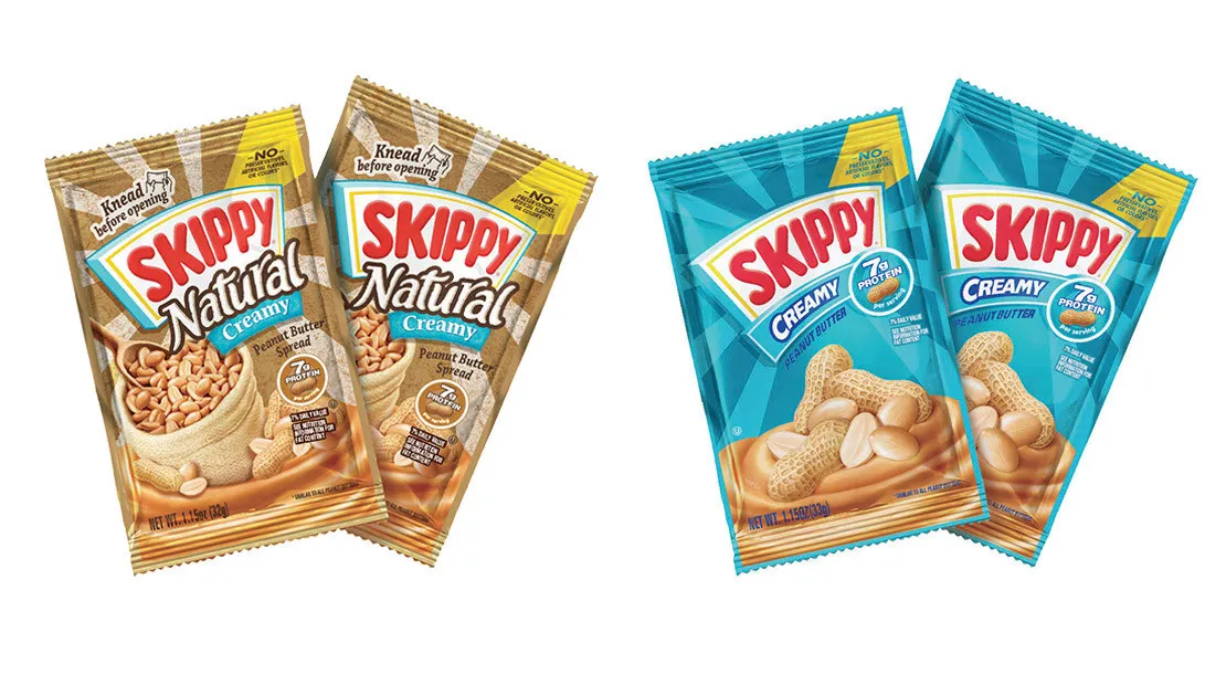 Skippy Peanut Butter intros individual squeeze packs