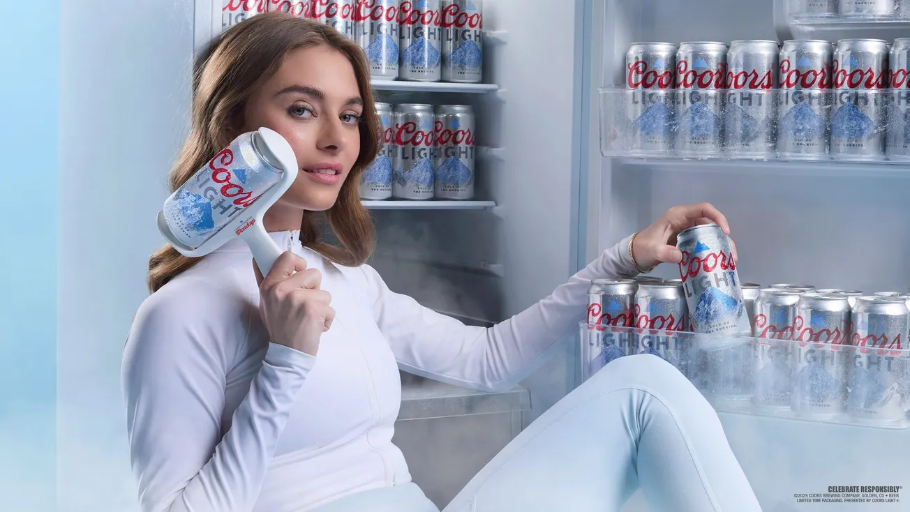 Coors Light wants you to "Chill Roll" your face with its can