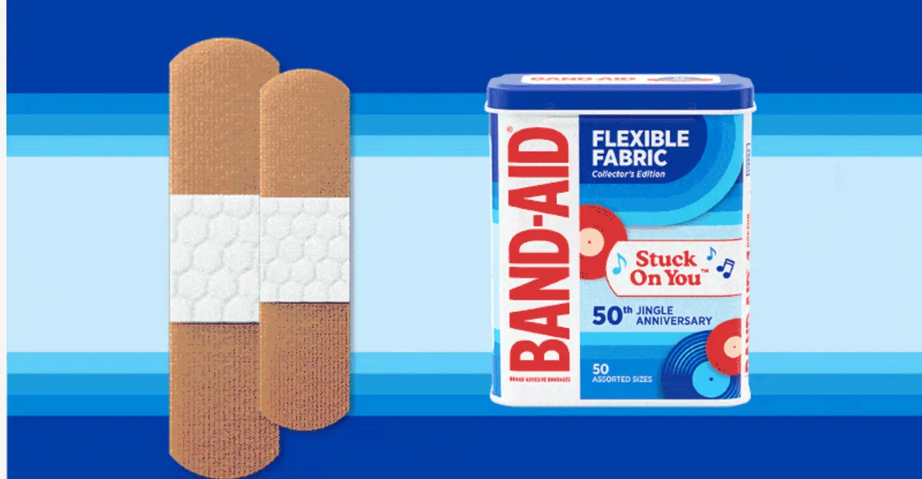 BAND-AID celebrates 50th anniversary with retro package