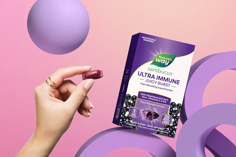 Nature’s Way launches new Sambucus Ultra Immune Juicy Burst Chew