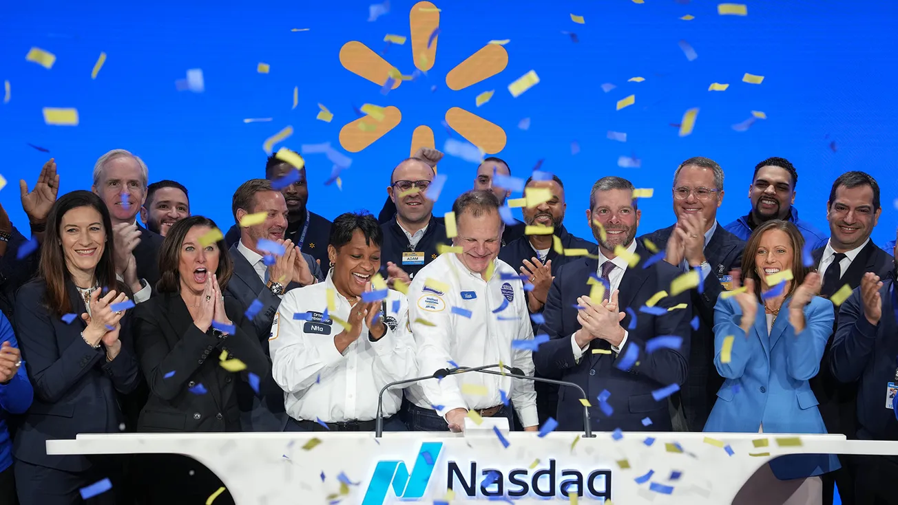 Walmart begins trading on Nasdaq