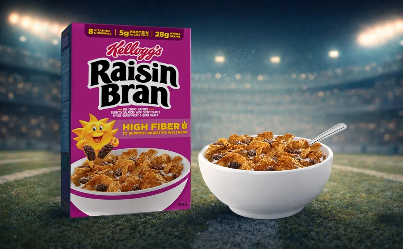 Kellogg's Raisin Bran makes Big Game debut, showcasing the power of fiber
