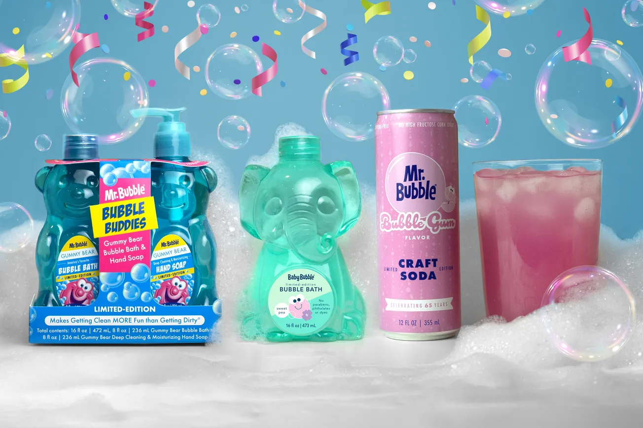 Mr. Bubble celebrates National Bubble Bath Day and 65 years of bubblin' fun