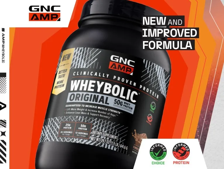 GNC Launches GNC AMP Wheybolic leucine-rich performance protein