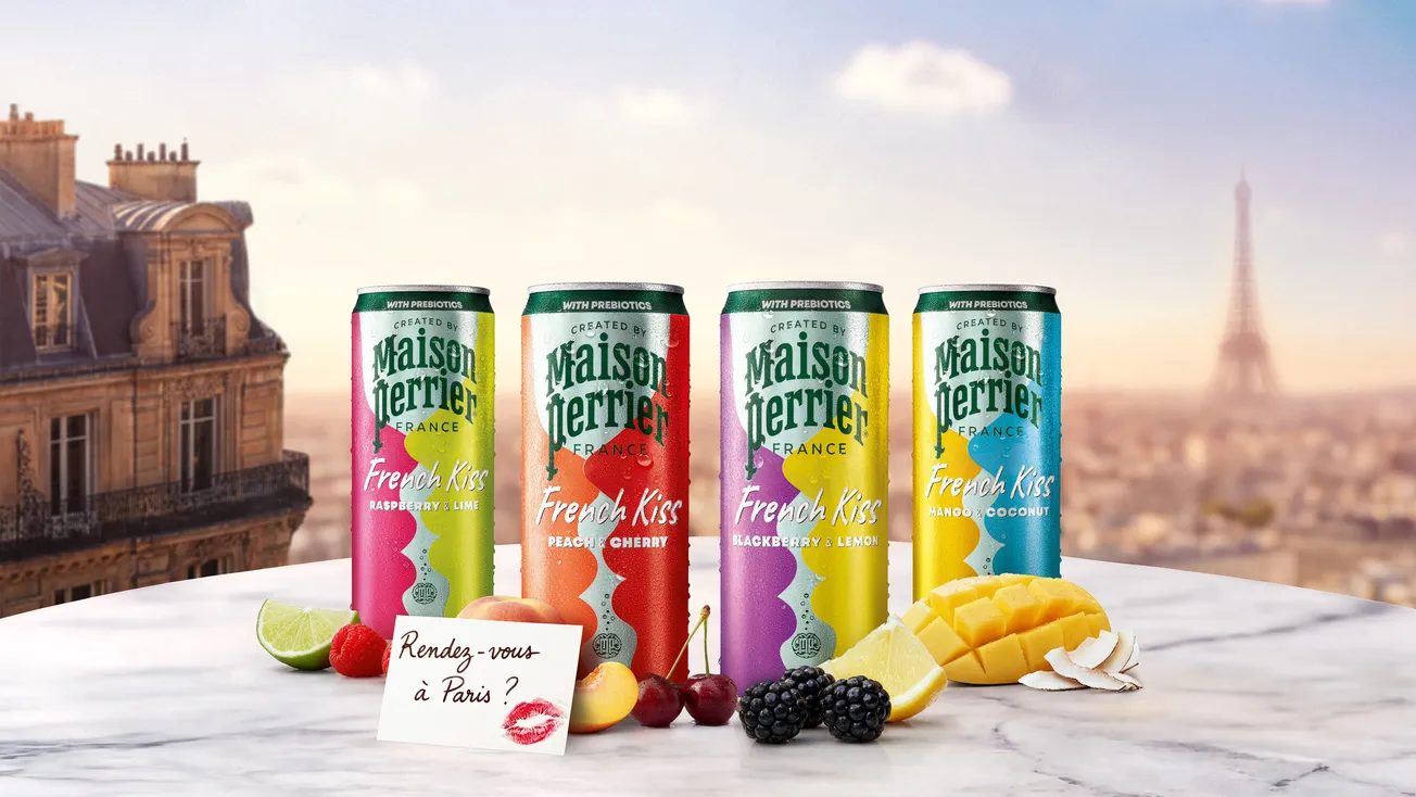 Maison Perrier intros French Kiss - a new sweetened sparkling water with benefits