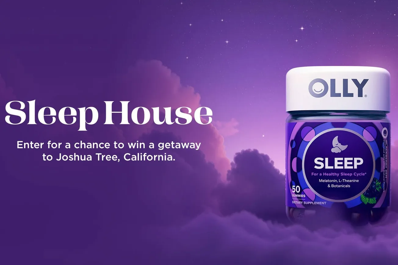 OLLY launches Sleep House Sweepstakes with a chance to reclaim rest during National Sleep Awareness Month